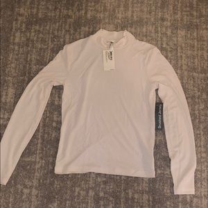 NEW AMERICAN APPAREL WOMENS WHITE TURTLENECK